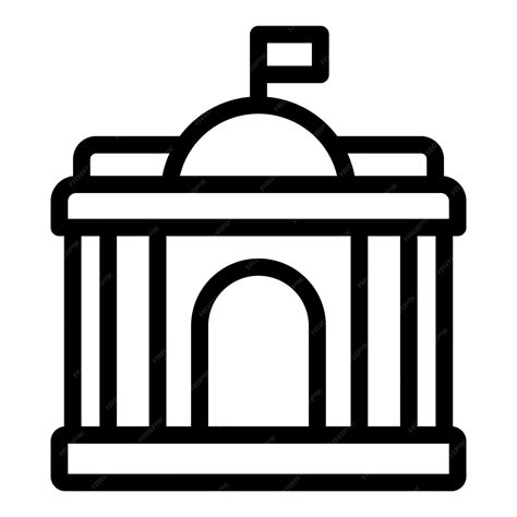 Premium Vector Government Building Icon Vector Illustration