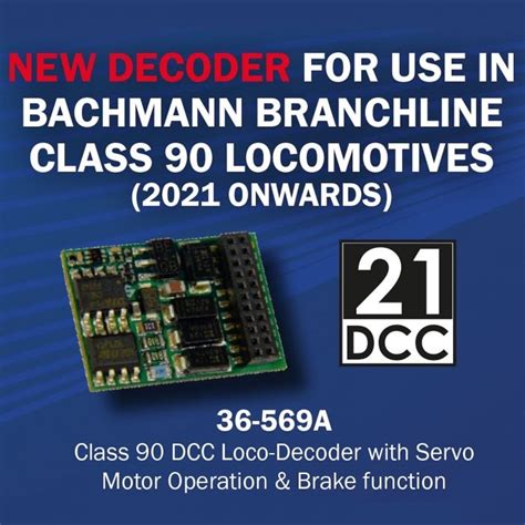 Bachmann 36 569a 21 Pin 21mtc Dcc Decoder Class 90 Olivias Trains