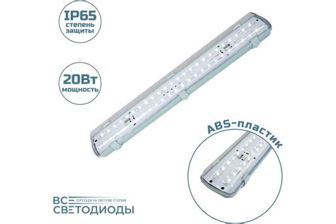 Линейный светодиодный светильник мини ВСЕСВЕТОДИОДЫ Айсберг 20Вт ...