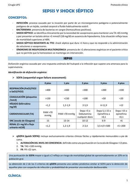 Sepsis Y Shock S Ptico Medicina En La Uner Udocz