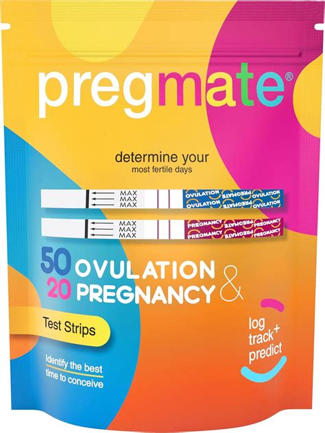 Pregmate 50 Ovulation And 20 Pregnancy Test Strips Predictor Kit Health And Household