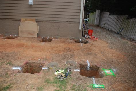 Digging Deck Footings Decks