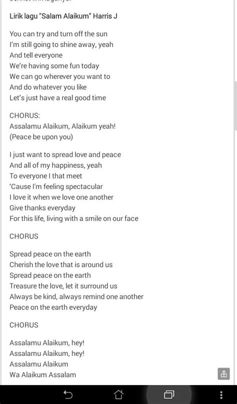 Teks Lagu Give Thanks To Allah Ilmu