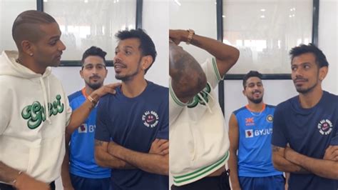 Oops Shikhar Dhawan And Yuzvendra Chahal Reunite For Hilarious