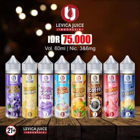 Jual Liquids Cukai 3 6MG New VARIAN 60ML LEVICA JU ICE Premium Enak