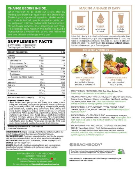 Shakeology Ingredients - Trina Krug