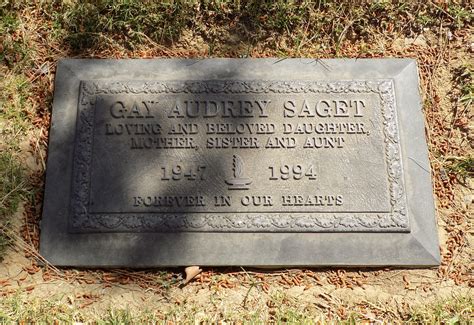 Gay Audrey Saget Nelson 1947 1994 Find A Grave Memorial