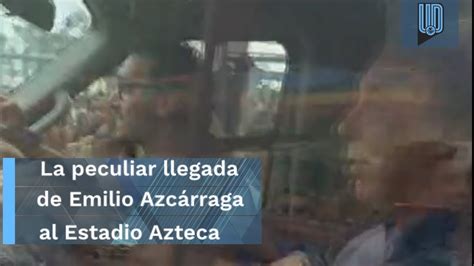 La Peculiar Llegada De Emilio Azcárraga Al Estadio Azteca Para La Final América Vs Cruz Azul