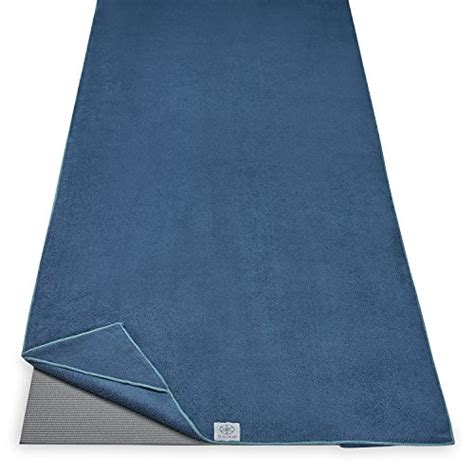 Gaiam Stay Put Yoga Towel Mat Size Yoga Mat Towel (Fits Over Standard Size Yoga Mat - 68"L x 24 ...