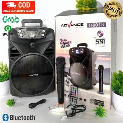 Jual SPEAKER ADVANCE BLUETOOTH WIRELESS H 801N FREE MIC WIRELESS