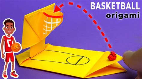 Easy Origami Mini Toy Basketball Diy Moving Paper Toys Basketball Game