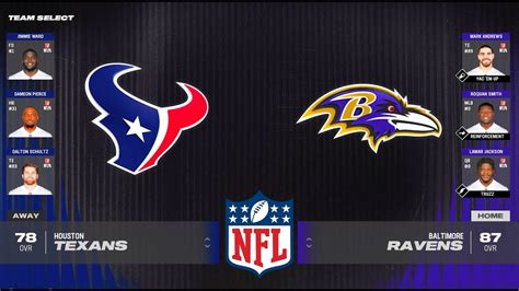 Madden Nfl Houston Texans Vs Baltimore Ravens Week