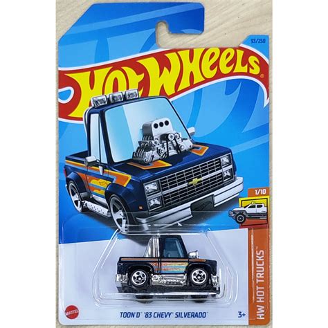 Hot Wheels Toon D 83 Chevy Silverado [1983 Chevrolet Fantasy Hot Trucks Tooned] Shopee Malaysia