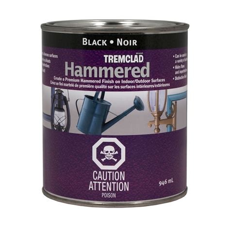 TREMCLAD Hammered Finish Paint In Black, 946 mL | The Home Depot Canada