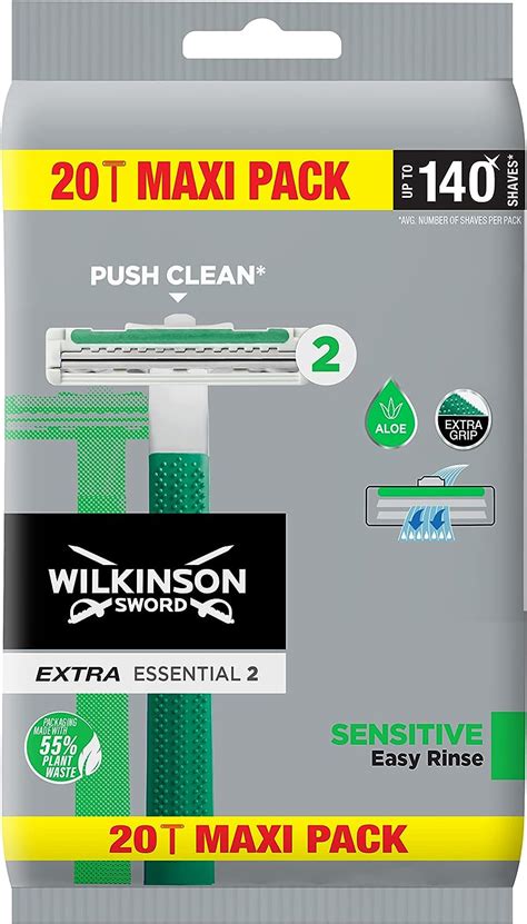 Wilkinson Sword Extra 2 Sensitive Disposable Razor Pack Of 20 Buy