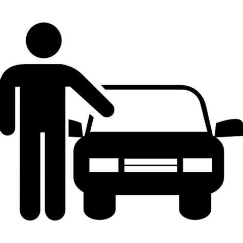 Salesman Vehicle Owner Man Car Icon