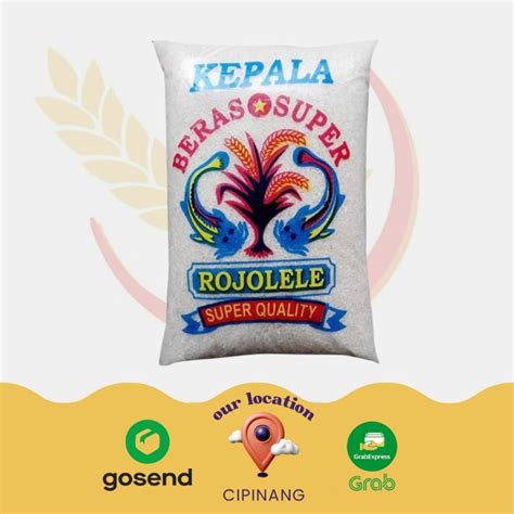 Jual HEMAT Beras Slyp Rojolele Cap Kepala 5KG 10KG Super Murah