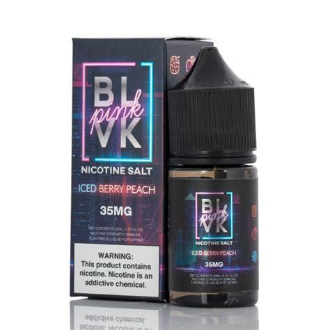 Juice Nic Salt Iced Berry Peach Blvk Unicorn