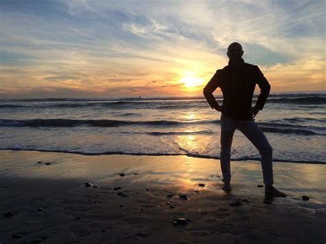 Download Free Photo Of Man Sunset Beach Confident Silhouette From