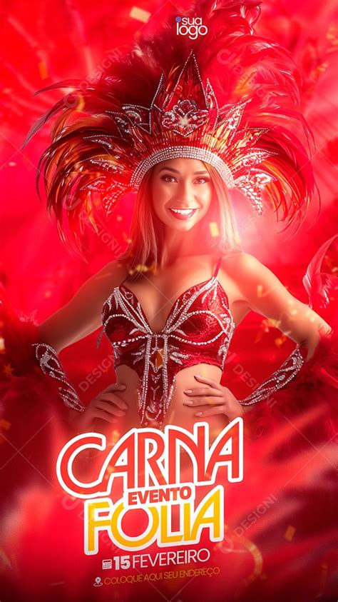 Flyer Carna Evento Folia Story Social Media Psd Editável [download