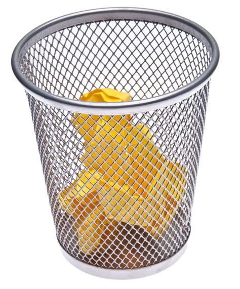 Full Trash Can Stock Image Image Of Basket Full Wastepaper 14309935