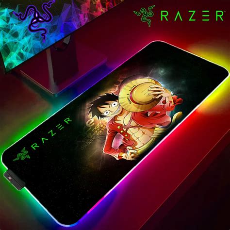 Alfombrilla De Rat N Para Juegos Rgb Goliathus Razer One Piece Mokey D