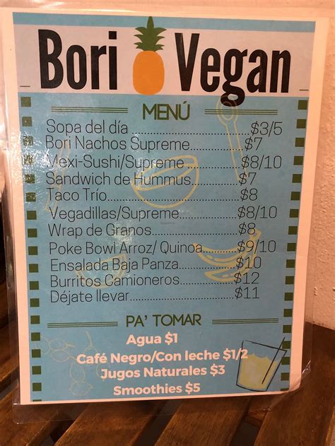 Bori Vegan Guaynabo Restaurant Happycow