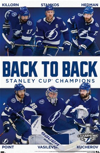 NHL Tampa Bay Lightning - 2021 NHL Stanley Cup Champions - Athena Posters