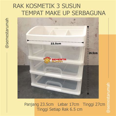 Jual Rak Kosmetik Susun Rak Make Up Laci Serbaguna Mini Cabinet