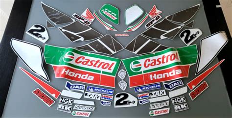 HONDA VTR1000 SP 2 RC51 2002 CASTROL REPLICA FAIRING DECALS KIT