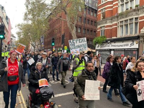 Anti Lockdown Protest Thousands March In Central London Cityam Cityam