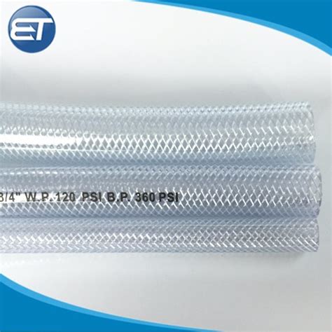 PVC Fiber Braided Tube Transparent Reinforced Hose With Good