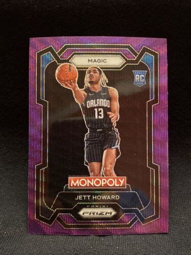 2023 24 Panini Monopoly Prizm Purple Wave Jett Howard RC 65 Orlando