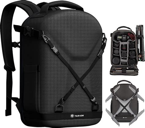 Tarion Camera Backpack Hardshell Dslr Camera Bag Side Hard Case