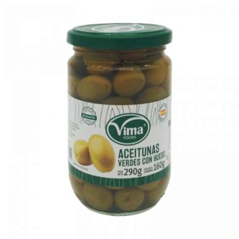 Aceitunas Verdes Con Hueso Vima Foods G Oz Supermarket