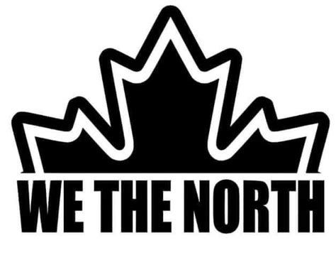 We The North Sticker With A Crown On It S Head And Words That Read