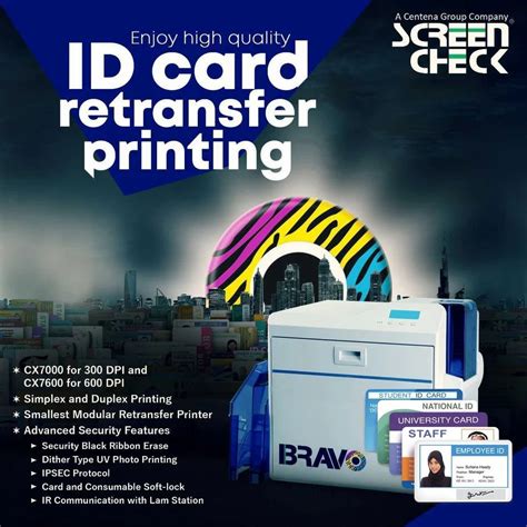 PVC BRAVO CX7000 CX7600 RETRANSFER ID SMART CARD PRINTERS At Rs