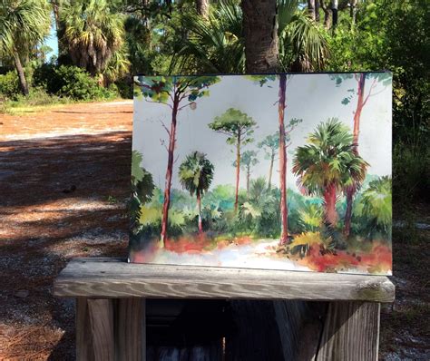 Classic Realism Florida Watercolor Paintings Honeymoon Island