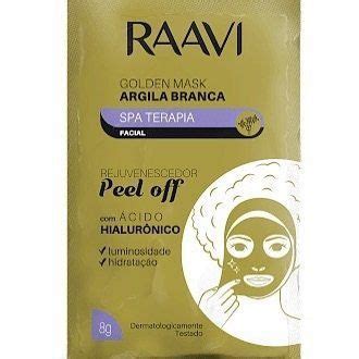 M Scara Facial De Argila Branca E Cido Hialur Nico Sach Golden Mask