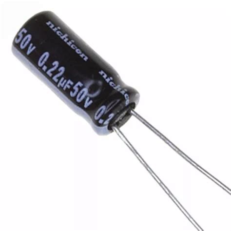 Capacitor Electrolítico Radial de 0 22 a 50v