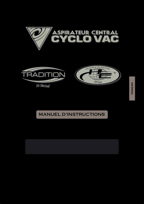 PDF Manuel Instructions Cyclovac Accueil Aspiration