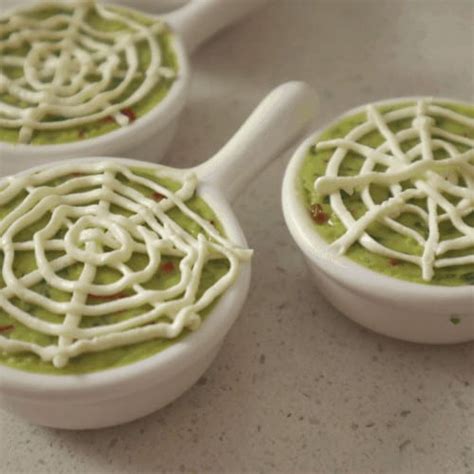 Halloween Spiders Web Guacamole Culinary Ambition