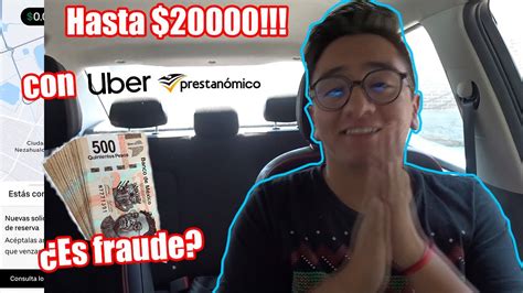 Así te PRESTAN DINERO en UBER Paso a Paso YouTube