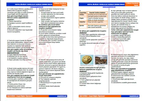 Sosyal Bilgiler Bursluluk Haz Rl K Deneme S Nav Sosyal Bilgiler