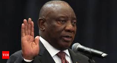 South Africa S Ramaphosa To Be Sworn In As President Times Of India