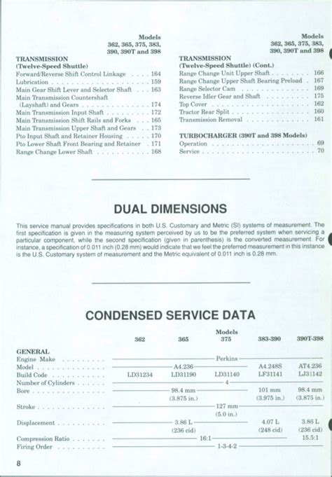 Massey Ferguson Mf383 Tractor Service Repair Manual