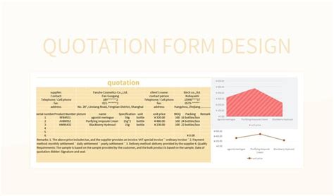 Quotation Form Design Excel Template And Google Sheets File For Free ...