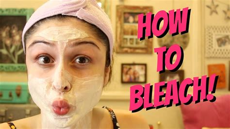 How To Bleach Unwanted Facial Hair Youtube