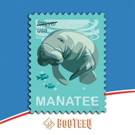 Save Manatees 2024 Usps Stamps All Brand New Forever Stamps Bouteeq