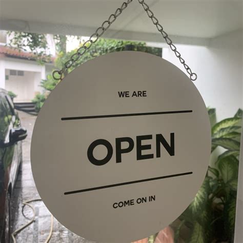 Jual Tulisan Open Closed Signage Cafe Restoran Toko Buka Tutup Sign